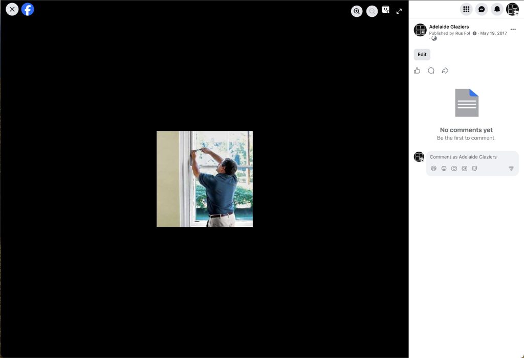 Early Adelaide Glaziers Facebook page image published during the brand's development in 2017