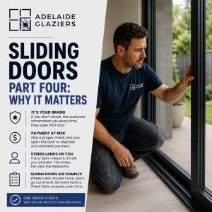Glass sliding doors need to be checked for everyone's sanity By Adelaide Glaziers
