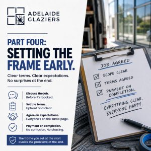 Setting the frame to get paid when you're finished ins't so much to ask - Adelaide Glaziers