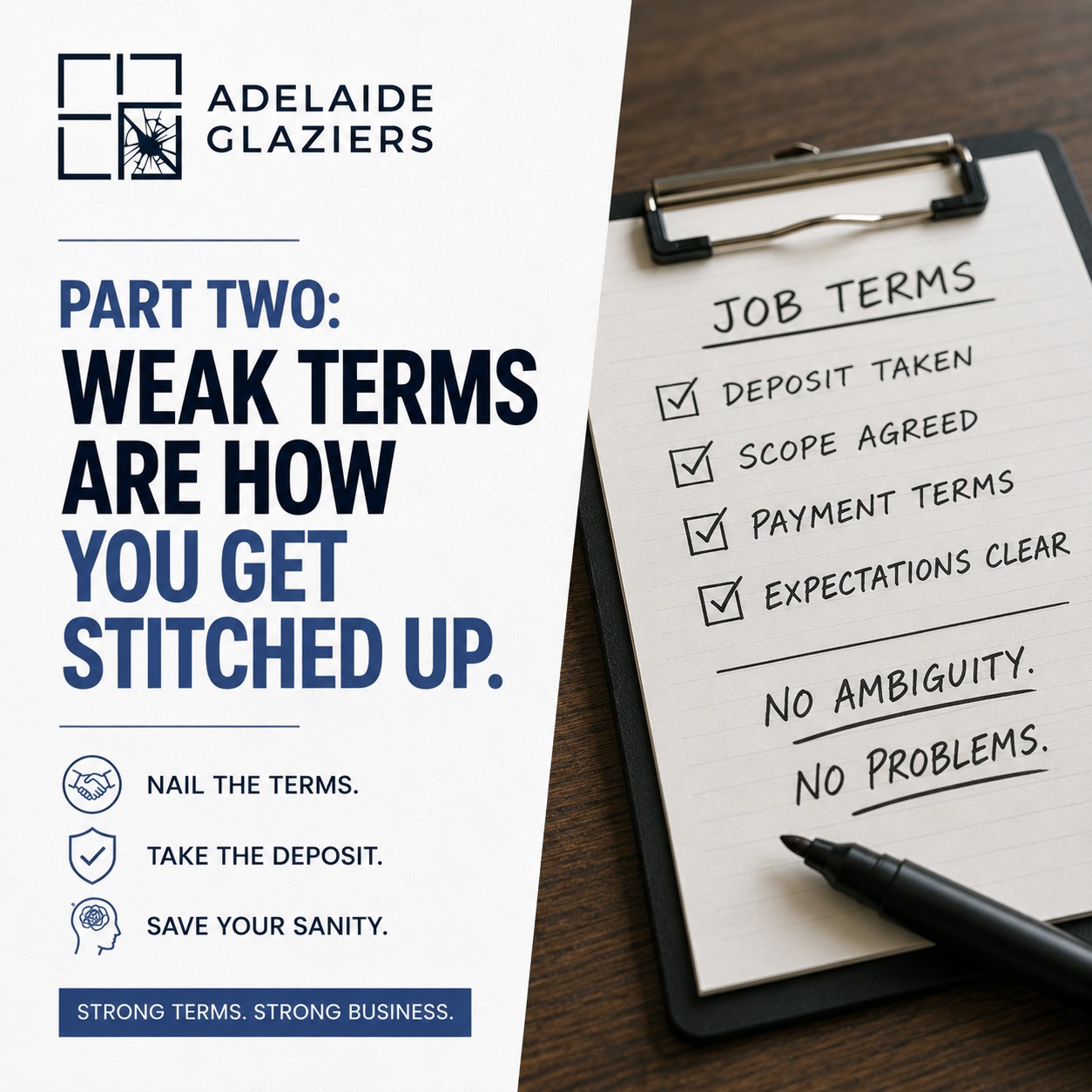 Weak payment terms