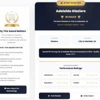 Adelaide Glaziers recognised as a quality local glass repair business in 2026